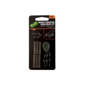   Fox EDGES™ Micro Chod Bead Kit - Trans Khaki Gummikugel-Set