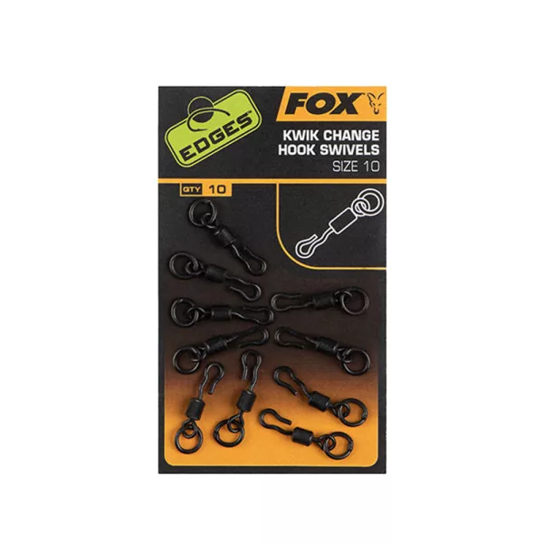 Fox Edges Kwik Change Hook Swivels Wirbel 10x10