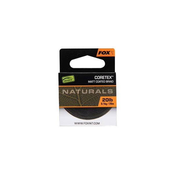 Fox Edges Naturals Coretex 9,1kg 20m Geflochtenes Vorfach