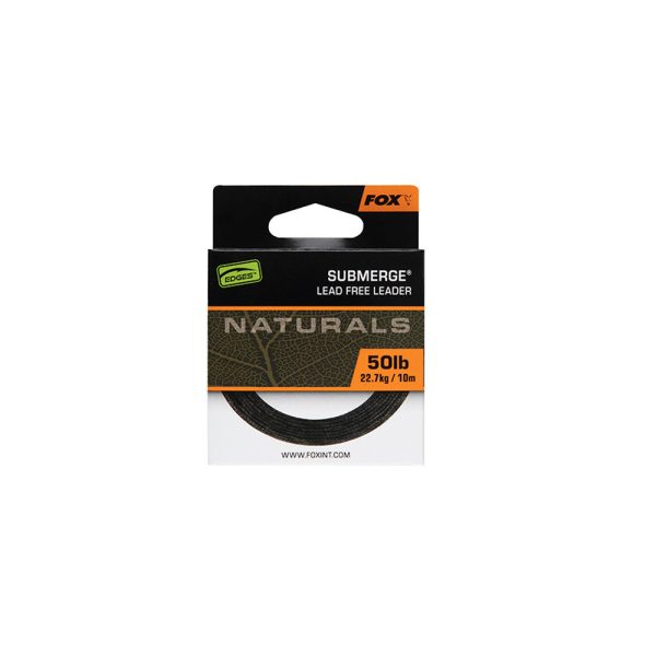Fox Edges Naturals Submerge Geflochtene Vorfachschnur 22,7kg 10m