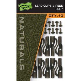Fox Edges Naturals Size 7 Lead Clips & Pegs Bleiclip