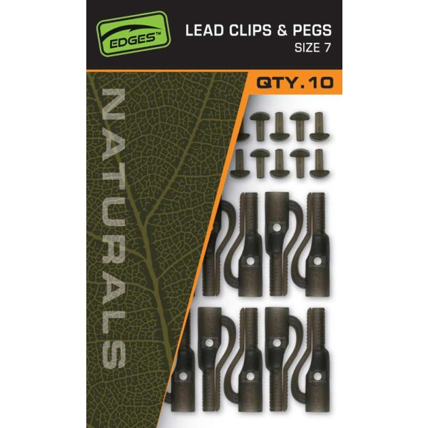 Fox Edges Naturals Size 7 Lead Clips & Pegs Bleiclip