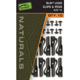 Fox Edges Naturals Size 10 Slik Lead Clip & Pegs Bleiclip