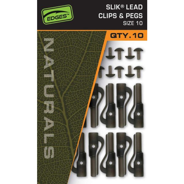 Fox Edges Naturals Size 10 Slik Lead Clip & Pegs Bleiclip