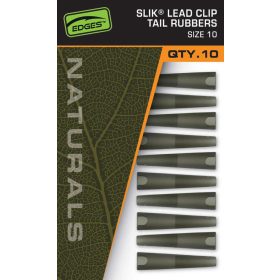 Fox Edges Naturals 10 Lead Clip Tail Rubber Gummimanschette