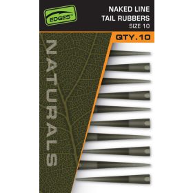 Fox Edges Naturals 10 Naked Line Tail Rubbers Gummischlauch