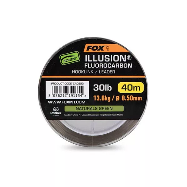 <b>Fox Illusion Naturals Green Fluorocarbon</b> Vorfachschnur 0,50mm 40m
