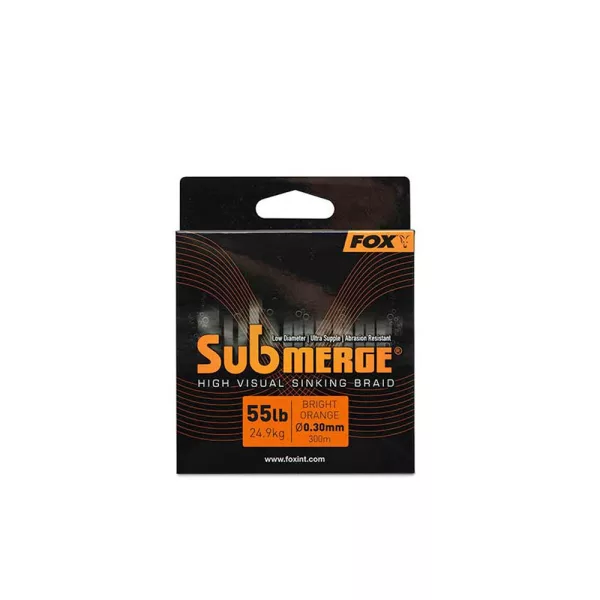 Fox Submerge Orange Sinkende Geflochtene Hauptschnur 0,30mm 300m