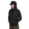 Fox Collection LW Hoody Schwarz Orange Kapuzenpullover S