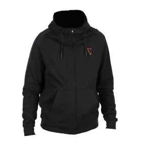 Fox Collection LW Hoody Schwarz Orange Kapuzenpullover XL