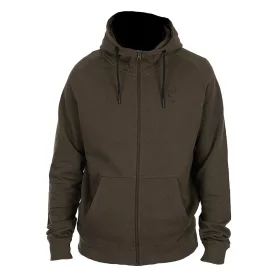 Fox Collection LW Hoody Grün Schwarz Kapuzenpullover S