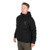 Fox Collection Black-Orange Sherpa Hoody Kapuzenpullover S