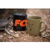 Fox Schwarz-Orange Logo Keramikbecher 350ml Tasse