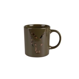 Fox Grün-Camo Head Keramikbecher 350ml Tasse