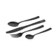 Fox Cookware Schwarzes 4-teiliges Edelstahl-Besteckset