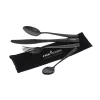 Fox Cookware Schwarzes 4-teiliges Edelstahl-Besteckset