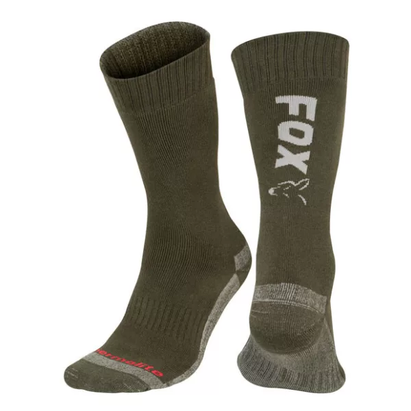 Fox Collection Thermolite Long Socks Green-Silver Socken 44-47