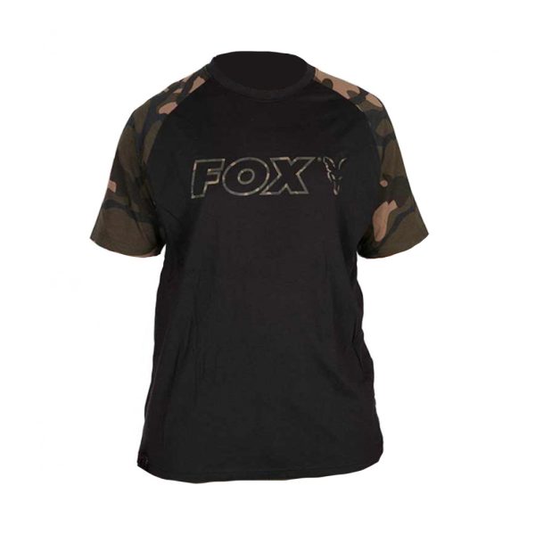 Fox Outline T-Shirt Schwarz Camo Polo 3XL