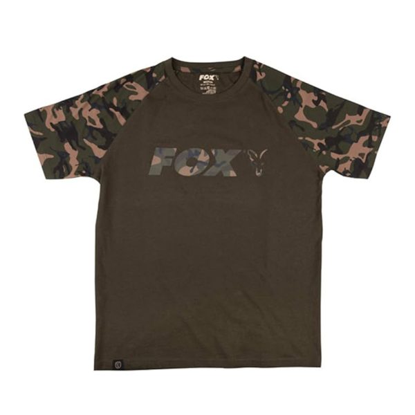 Fox Outline T-Shirt Khaki Camo Gr. L