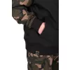 Fox LW Schwarz-Camo Split Zip Hoody Kapuzenpullover mit Reißverschluss L