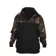Fox LW Schwarz-Camo Split Zip Hoody Kapuzenpullover mit Reißverschluss 2XL