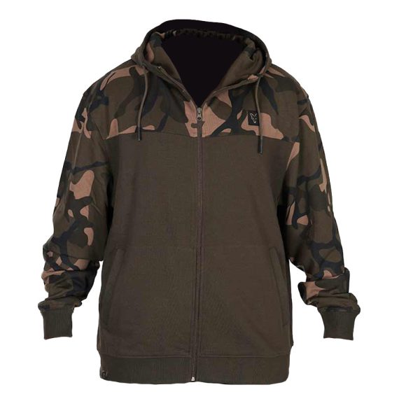 Fox LW Khaki-Camo Split Zip Hoody Kapuzenpullover mit Reißverschluss XL