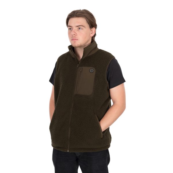Fox Olive Sherpa Hybrid Gilet Weste L