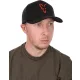 Fox Collection Schwarz-Orange Baseballkappe