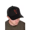Fox Collection Schwarz-Orange Baseballkappe