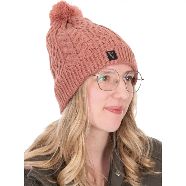 Fox Womens Knitted Bobble Damen Bommelmütze