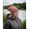 Fox Womens Knitted Bobble Damen Bommelmütze