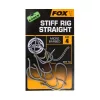 Fox EDGES™ Stiff Rig Straight - Größe 8 Haken