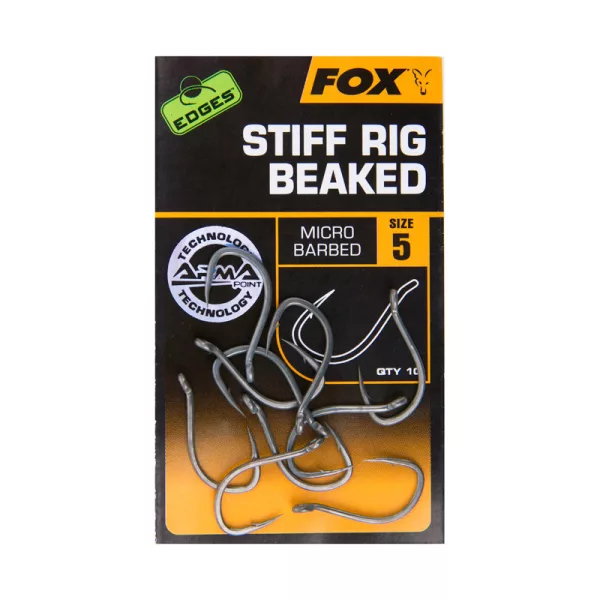 Fox EDGES™ Stiff Rig Beaked - Größe 6 Haken