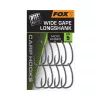 Fox Super Wide Gape Longshank 6 Öhr, Widerhaken Karpfenhaken 10Stk