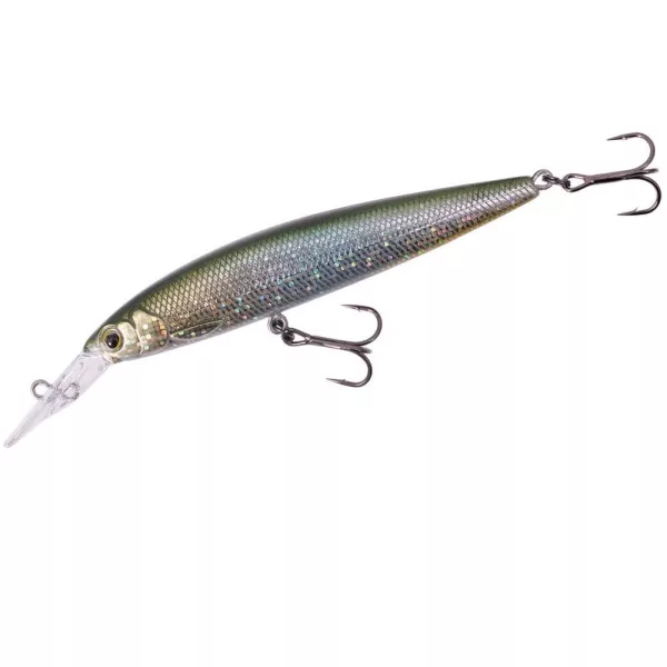Major Craft Ceana Jerkbait 90SPM Middle 9cm 11gr #002 Green Back Silver Schwimmender Wobbler