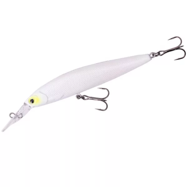 Major Craft Ceana Jerkbait 90SPM Middle 9cm 11gr #004 Yellow Cheek Pearl White Schwimmender Wobbler