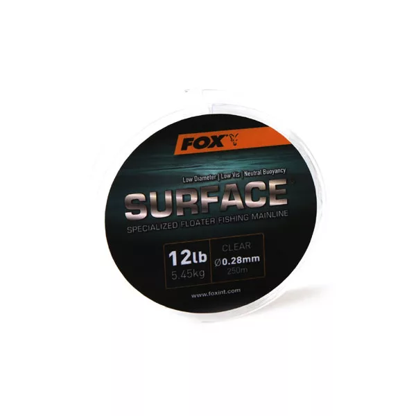 Fox Surface™ Floater Mainline - Klar 15lb/0.30mm Monofile Schnur
