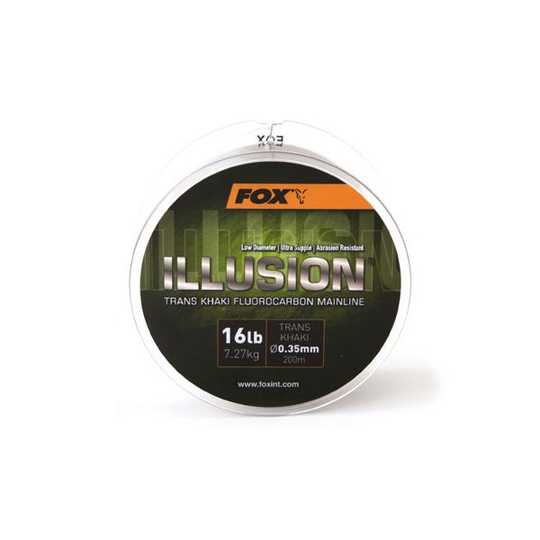 Fox Illusion® Mainline - Trans Khaki 16lb/0.35mm Monofile Schnur