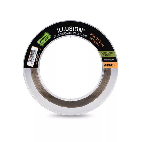 Fox Illusion Leader Natural Green Fluorocarbon Vorfachschnur 0,60mm 50m