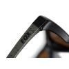 Fox Collection Wraps Grün-Schwarz Polarisierte Sonnenbrille mit braunen Gläsern
