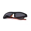Fox Collection Black Orange Shades Brown Lens Sonnenbrille