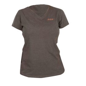 Fox WC V Neck T-Shirt Grün-Malve Damen T-Shirt M