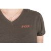 Fox WC V Neck T-Shirt Grün-Malve Damen T-Shirt L