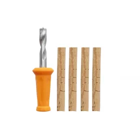   Carp Zoom Edelstahl Köderbohrer mit 4 Stück 6mm Korkstäben