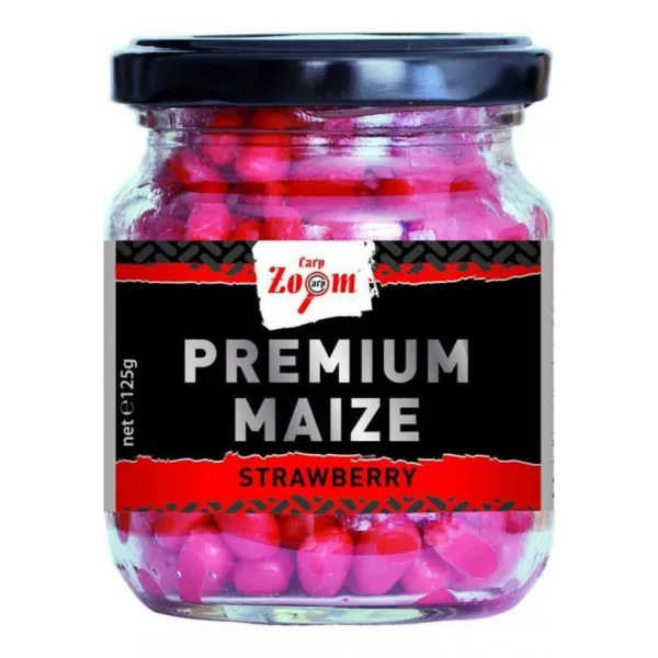 Carp Zoom CZ Premium Angelmais, Erdbeere, 125 g, 220 ml