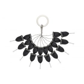 Predator Z Schwarz 8x10mm Konischer Gummi Stopper 20 Stück