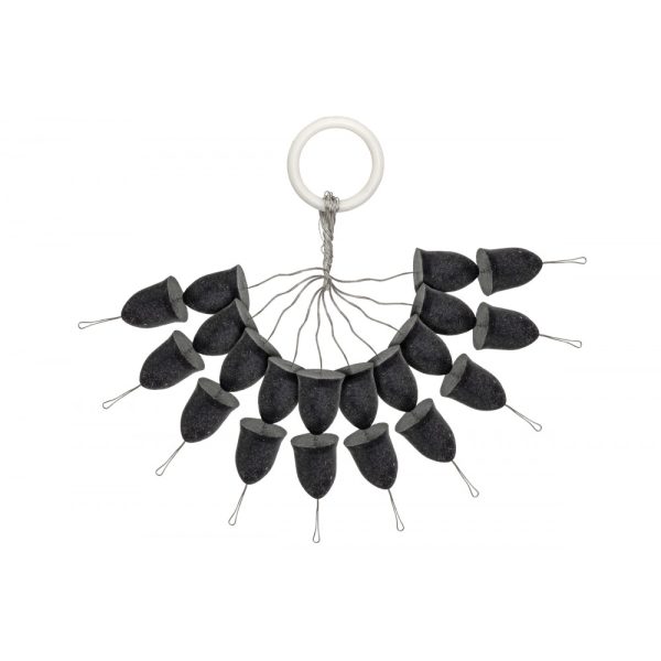 Predator Z Schwarz 8x10mm Konischer Gummi Stopper 20 Stück