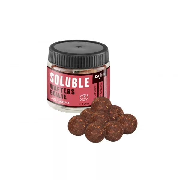 Carp Zoom Würzige Wurst Weiß-Rot 18mm Auflösende Wafters 100gr