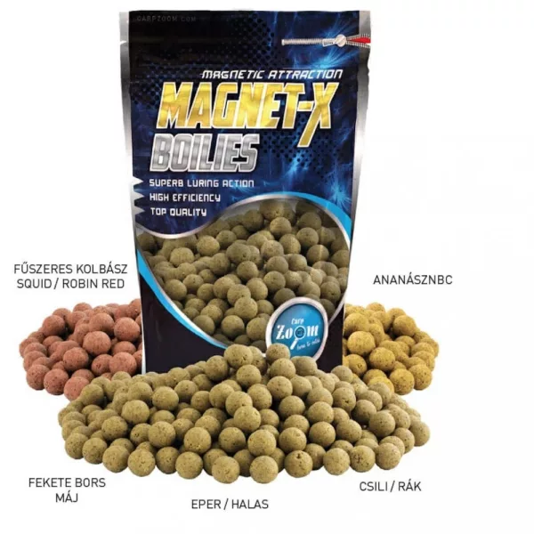 Carp Zoom CZ Magnet-X extra hochwertiger Boilie, 20 mm, schwarzer Pfeffer, Leber, 800 g