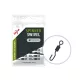 Carp Zoom Spinner Swivel Matt Schwarz #7 Schnellverschluss 10 Stk.
